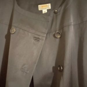 Talbots Long Satin Trench Coat